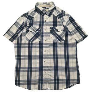 Vintage Y2K Ditch Plains Plaid Pearl Snap Button Shirt Western Multicolor XXL